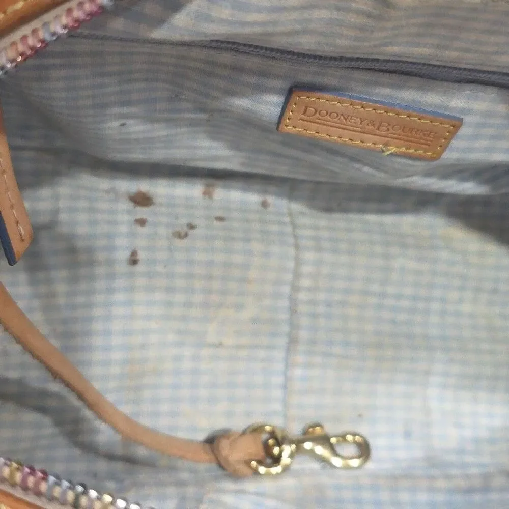 Vintage Dooney & Bourke x Lindsay Lohan White Y2K Shoulder Charm Bag Rare! - Picture 13 of 16